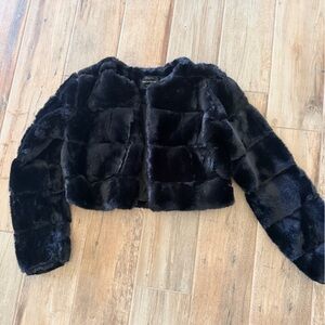 Black Faux Fur Jacket